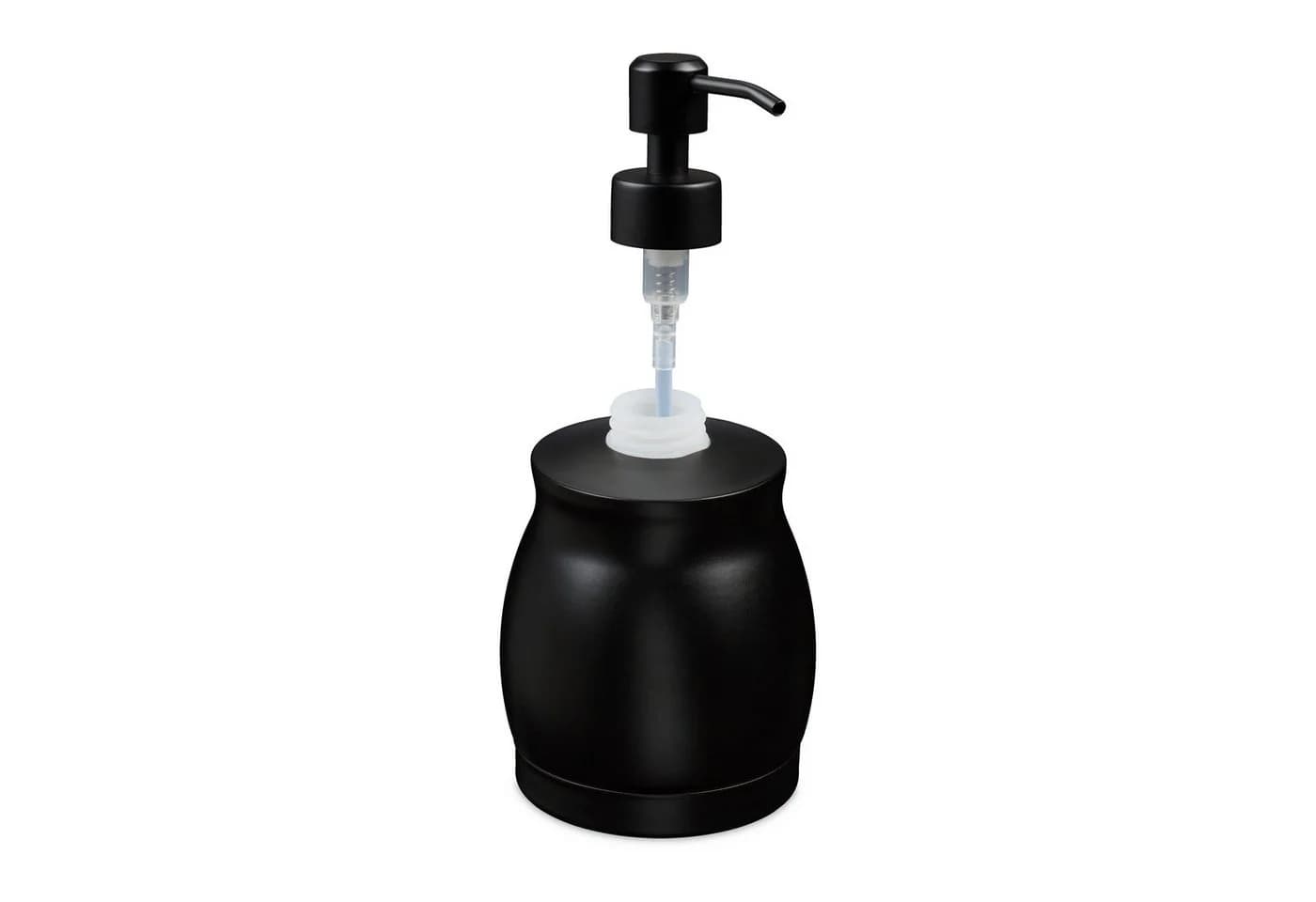 relaxdays Seifenspender Edelstahl 390 ml Schwarz - Bild 5