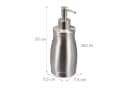 relaxdays Seifenspender Edelstahl 400 ml Silber Bild 4