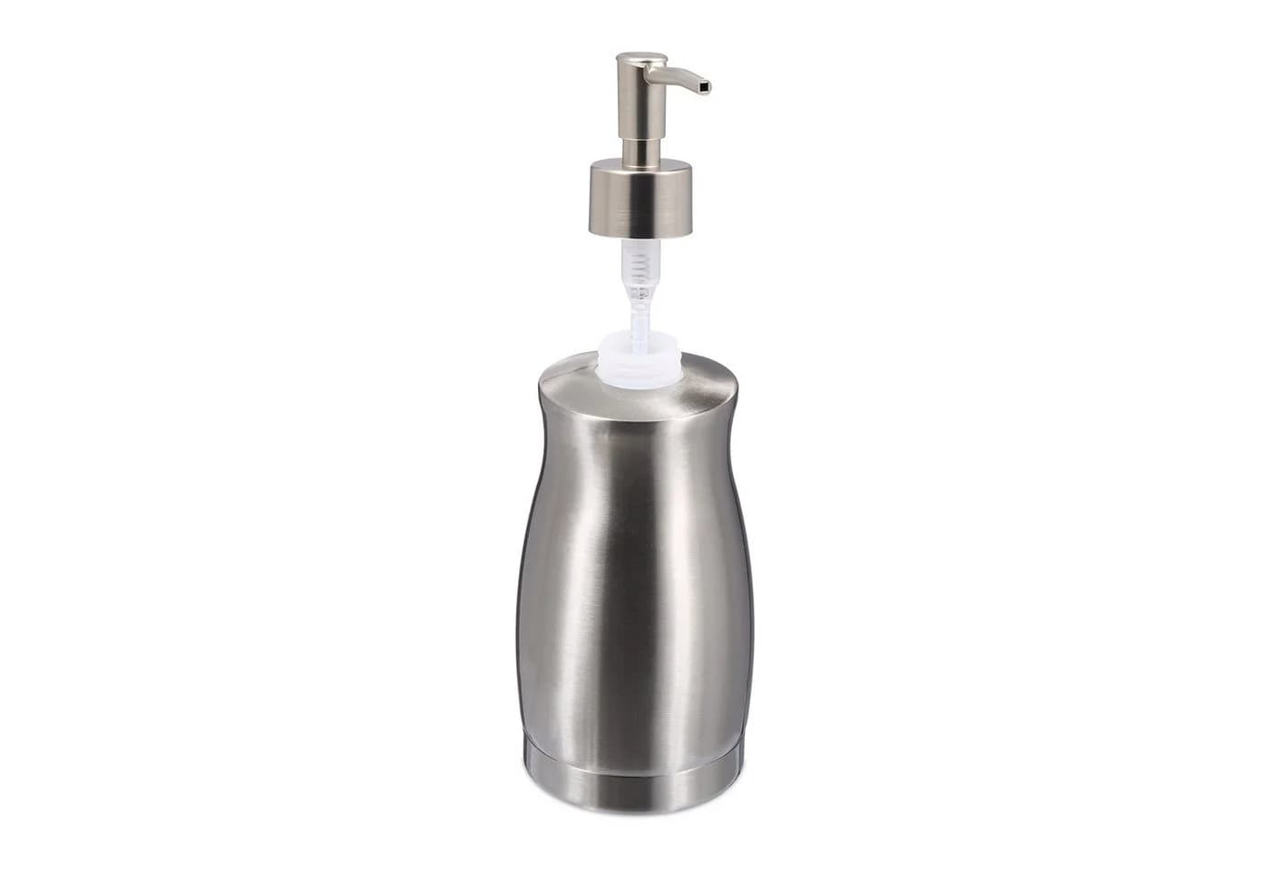 relaxdays Seifenspender Edelstahl 400 ml Silber - Bild 5