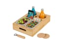 relaxdays Couchbar Tabletttisch Bambus mit Snackschalen & Getränkehaltern Bild 2