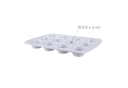 relaxdays Kuchentransportbox Hellgrau 24er Bild 5