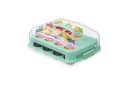 relaxdays Muffin Transportbox 24er Kunststoff Türkis Transparent Bild 2
