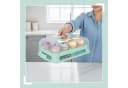 relaxdays Muffin Transportbox 24er Kunststoff Türkis Transparent Bild 3