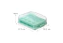 relaxdays Muffin Transportbox 24er Kunststoff Türkis Transparent Bild 4