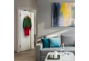 relaxdays Türhaken Klappbare Türgarderobe 2er Set, Weiß Bild 1