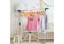 relaxdays Kinderkleiderbügel Holz Set 20-tlg. Natur/Silber Bild 1