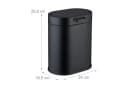 relaxdays Hängender Mülleimer 5 Liter Kosmetikeimer Schwarz Bild 4
