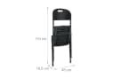 relaxdays Klappstuhl für Garten im 2er Set Schwarz Bild 5
