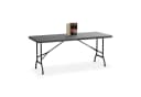 relaxdays Gartentisch klappbar grau mit Tragegriff Bild 2