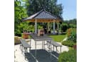 relaxdays Gartentisch klappbar ausziehbar braun Bild 1