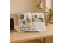 relaxdays Kochbuchhalter Buchständer 2er Set höhenverstellbar Grau Bild 1