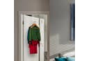 relaxdays Türhaken Klappbare Türgarderobe 2er Set Weiß Bild 1