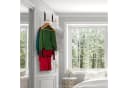 relaxdays Türhaken Klappbare Türgarderobe 2er Set Schwarz Bild 1