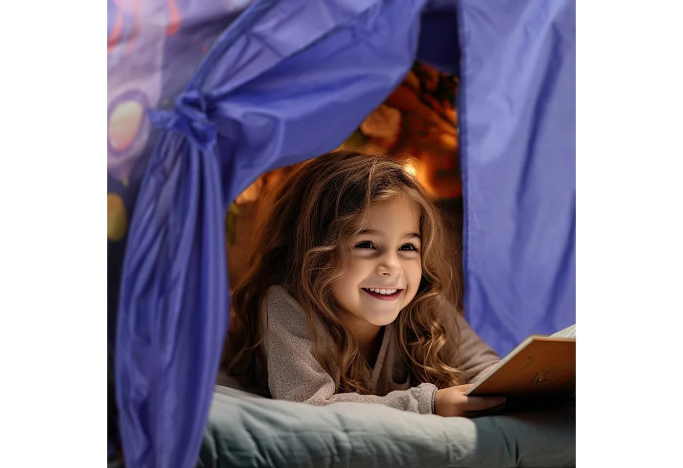 relaxdays Bettzelt für Kinder Bunt Pop-up-Funktion - Bild 3