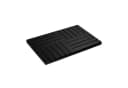 relaxdays Bambus Badematte Schwarz Mosaik Design Rutschfest Bild 2