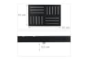 relaxdays Bambus Badematte Schwarz Mosaik Design Rutschfest Bild 4