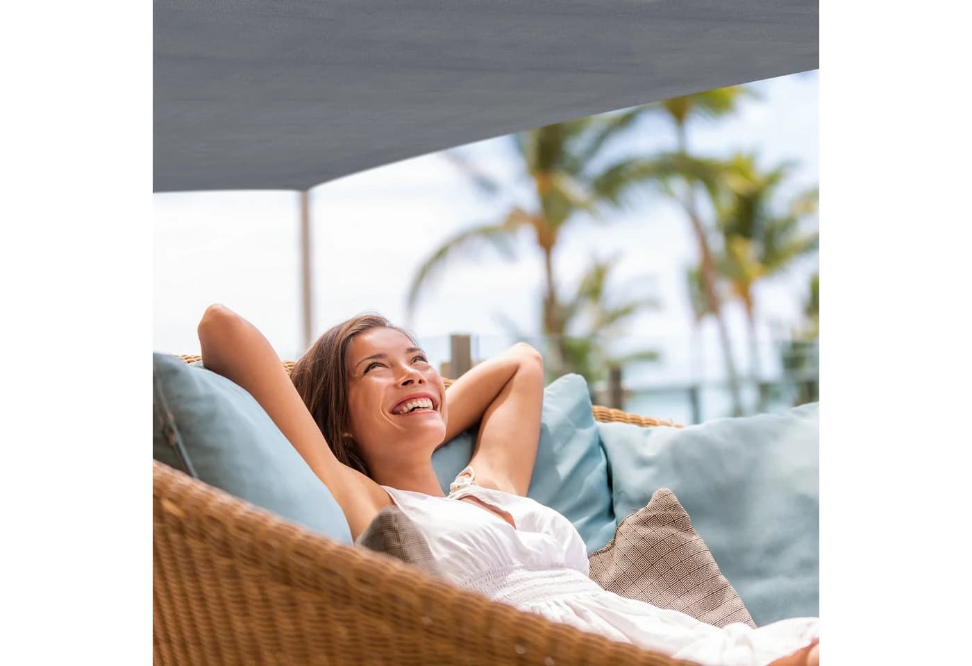 RELAXDAYS Sonnensegel Rechteckig HDPE UV-Schutz - Bild 5