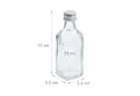 relaxdays 25er Set Miniflaschen Glas 50 ml mit Schraubverschluss und Trichter Bild 4