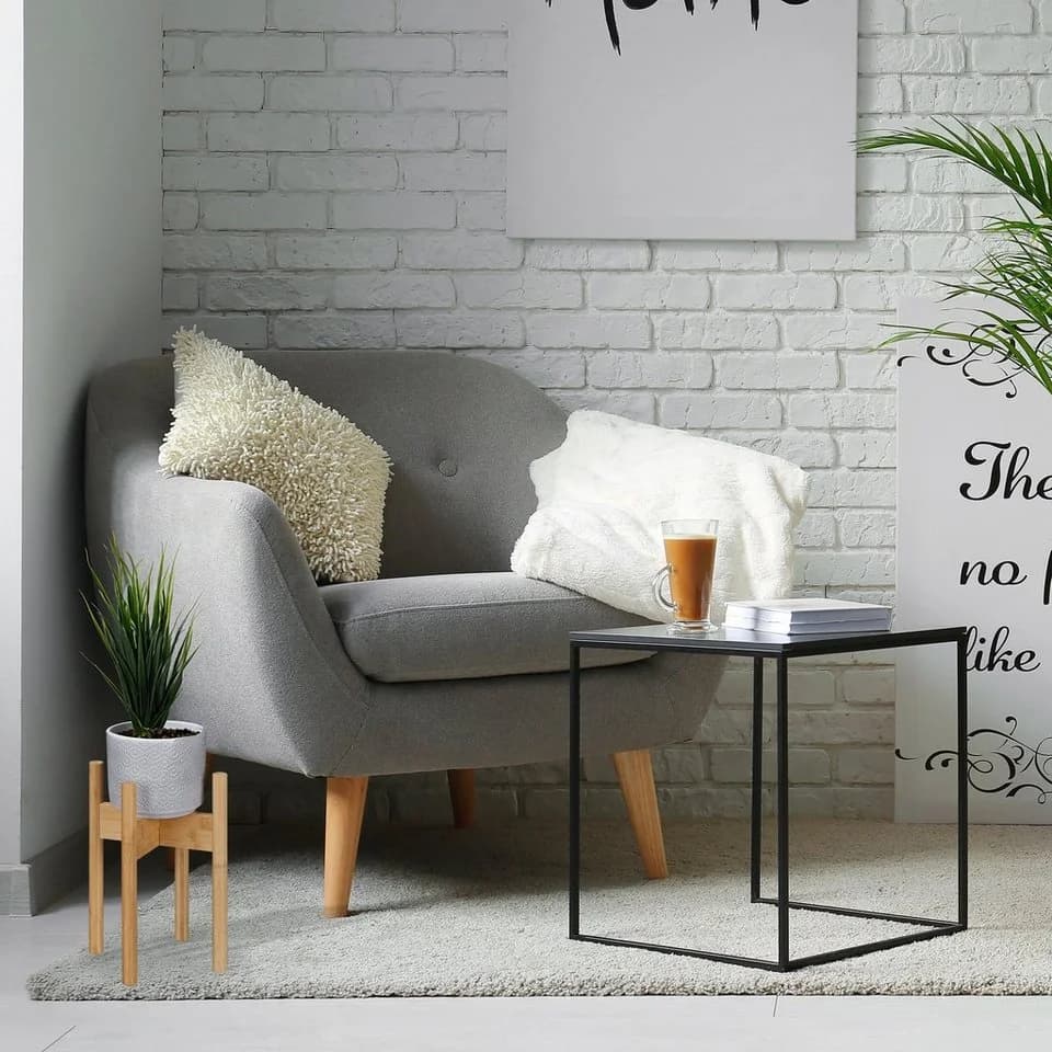 relaxdays Blumenständer Pflanzenständer im 3er Set Bambus