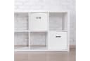 relaxdays Aufbewahrungsbox 4er Set Weiß Faltbox Stoff Bild 1