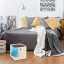 relaxdays Aufbewahrungsbox 4er Set Beige Faltbox Stoff Bild 5