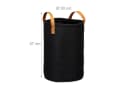 relaxdays Wäschekorb Filz 28 Liter 2er Set Schwarz Bild 4