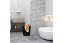 relaxdays Wäschekorb Filz 28 Liter 2er Set Schwarz Bild 5