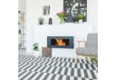 relaxdays Kaminholzkorb Grau Kunstleder L Bild 1