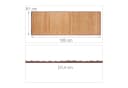 relaxdays Badematte Bambus natur mit rutschhemmender Unterseite Bild 4