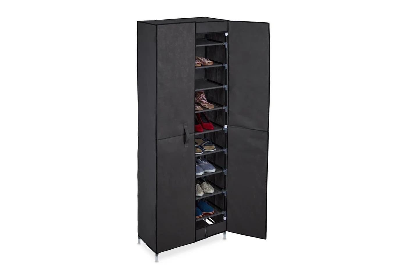 relaxdays Stoffschrank Schuhschrank 30 Paar Anthrazit - Bild 2