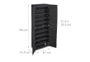 relaxdays Stoffschrank Schuhschrank 30 Paar Anthrazit Bild 4