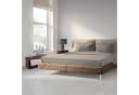 relaxdays Faltbare Samt-Sitzbank mit Stauraum Braun Bild 5