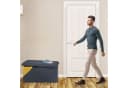 relaxdays Sitzbank Kunstled Dunkelgrau mit Stauraum Bild 3