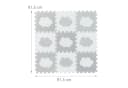 relaxdays Spielmatte 18-tlg. Puzzlematte Wolke Weiss-Grau Bild 5