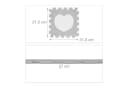 relaxdays Spielmatte 18-tlg. Puzzlematte Herz Weiss-grau Bild 4