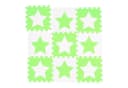 relaxdays Spielmatte Puzzlematte Sterne Weiß-Grün EVA Schaumstoff Bild 2