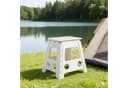 relaxdays Tritthocker Klapphocker faltbar XL Weiß Bild 3
