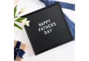 relaxdays Memoboard Letterboard Schwarz 30x30 cm Buchstabenbrett Bild 1