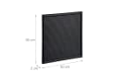 relaxdays Memoboard Letterboard Schwarz 30x30 cm Buchstabenbrett Bild 4