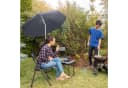 relaxdays Balkonschirm Sonnenschirm 180 cm Grau Bild 1