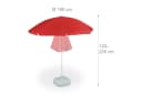 relaxdays Balkonschirm Sonnenschirm 180 cm Rot Bild 4