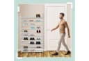 relaxdays Schuhregal Stoff für 50 Paar Schuhe Weiß Bild 1