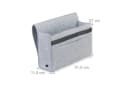 relaxdays Betttasche mit Klettverschluss Hellgrau Filz Organizer Bild 4