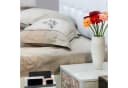 relaxdays Betttasche mit Klettverschluss Hellgrau Filz Organizer Bild 5