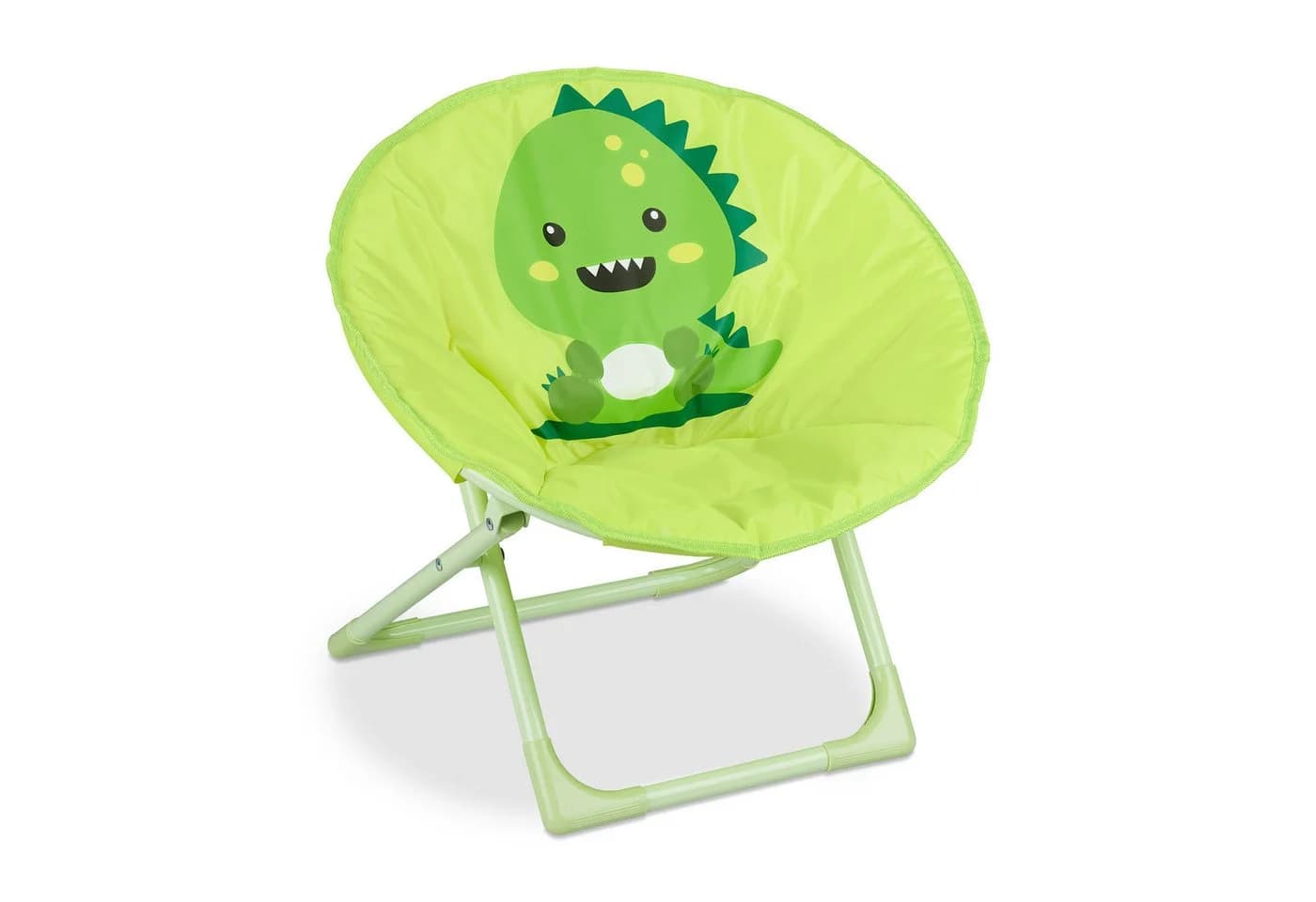 relaxdays Faltbarer Campingstuhl Moonchair für Kinder Grün/Weiß Schwarz - Bild 2
