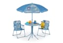 relaxdays Garten-Kindersitzgruppe mit Schirm, blau, Tier-Design Bild 2