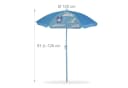 relaxdays Garten-Kindersitzgruppe mit Schirm, blau, Tier-Design Bild 5