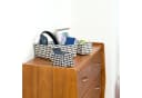 relaxdays Aufbewahrungskorb 4er Set geflochte Weiss-braun Bild 5