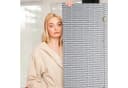 relaxdays Paravent Raumteiler 4 teilig, Weiss-Grau Bild 3
