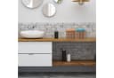 relaxdays Aufbewahrungskorb Flechtoptik 4er Set Braun Bild 1